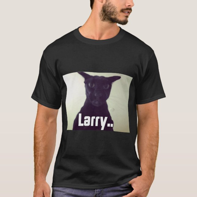 Evil Larry Cursed Cat Meme T-Shirt (Vorderseite)