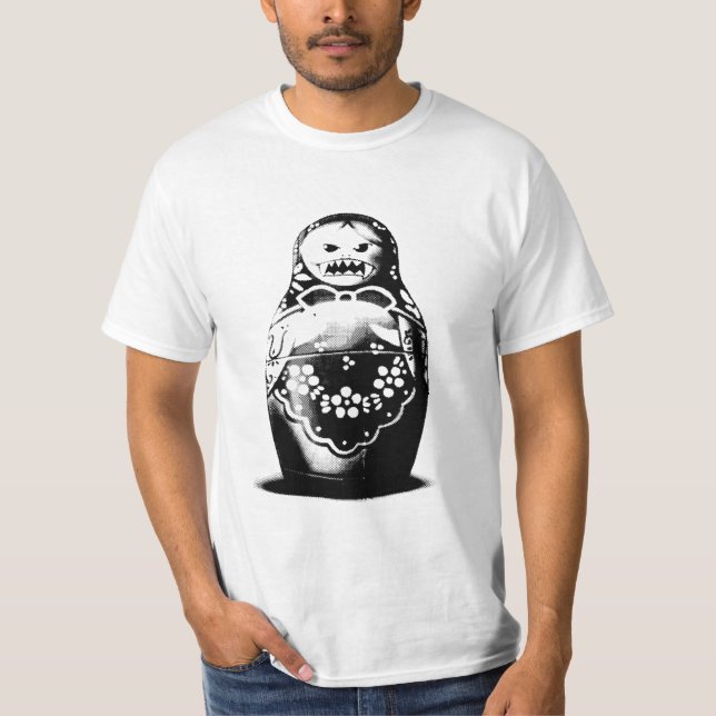 Evil Matryoshka Doll Russian - Pop Art T - Shirt (Vorderseite)