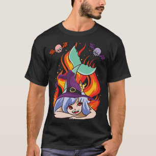 Evil Mermaid Hexe Beängstigende Meerjungfrau Hallo T-Shirt