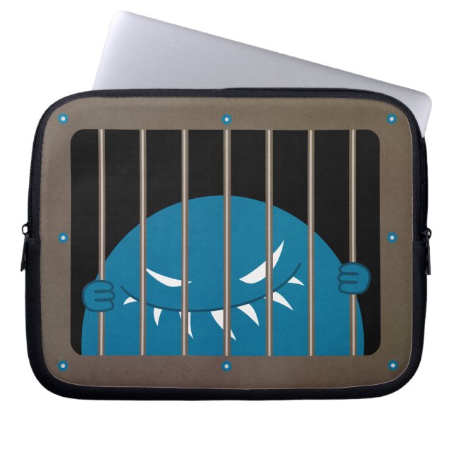 Evil Monster Character Kingpin Jail Gothic Laptopschutzhülle (Vorderseite)
