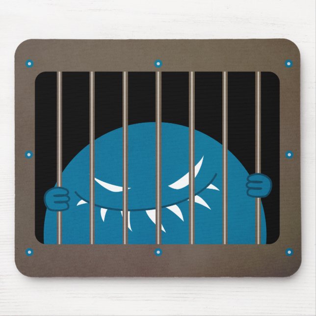 Evil Monster Character Kingpin Jail Gothic Mousepad (Vorne)