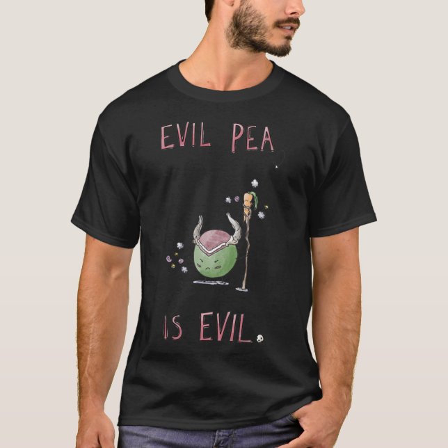 Evil Pea ist böser klassischer T - Shirt (Vorderseite)