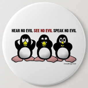 Evil Penguins Button