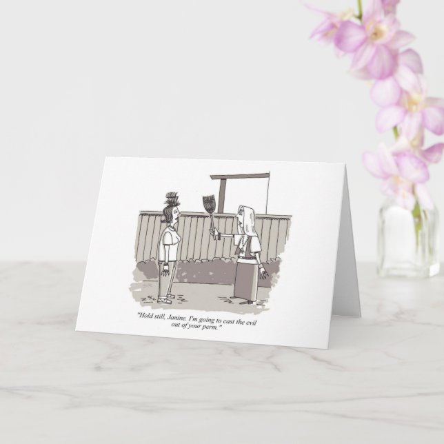 Evil Perm greeting card Karte (Orchidee)