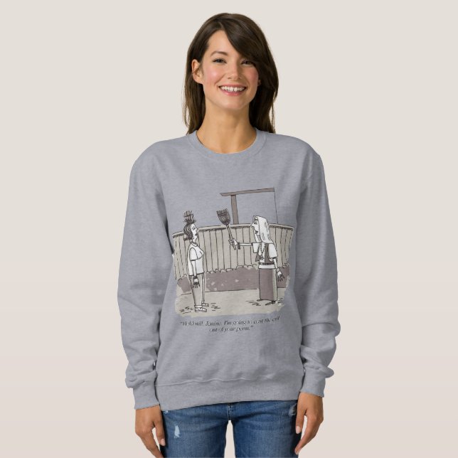 Evil Perm women gray sweatshirt (Vorne ganz)