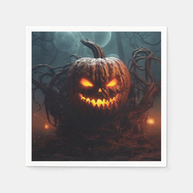 Evil Pumpkin Serviette (Vorderseite)