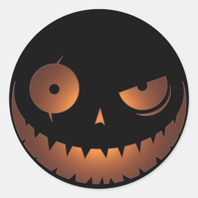 Evil Pumpkin Sticker (Vorderseite)
