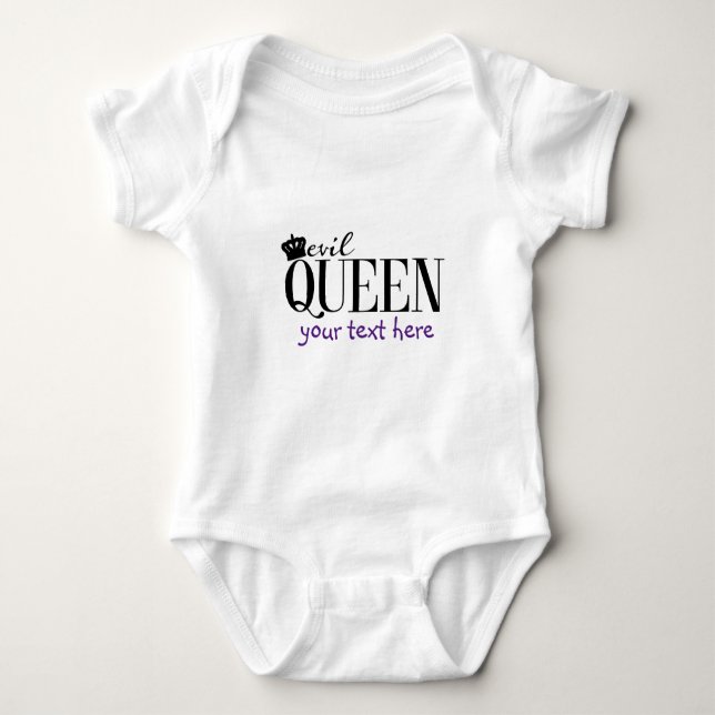 EVIL QUEEN Baby Personalisiert Custom 1 Stück Baby Strampler (Vorderseite)