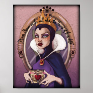 Evil Queen Mirror und Heart Poster