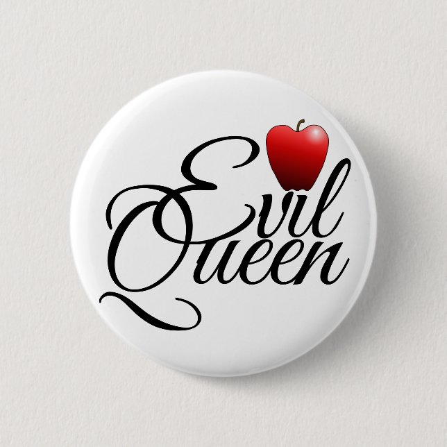 Evil Queen Small Apple Button (Vorderseite)