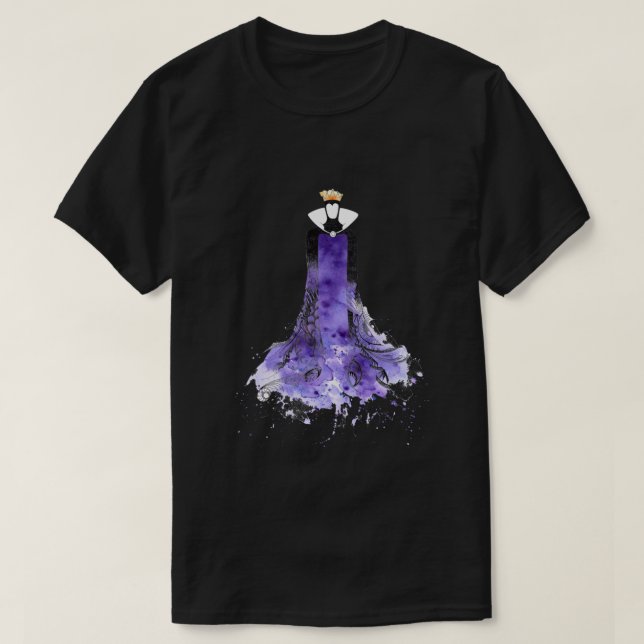 Evil Queen Watercolor .png T-Shirt (Design vorne)