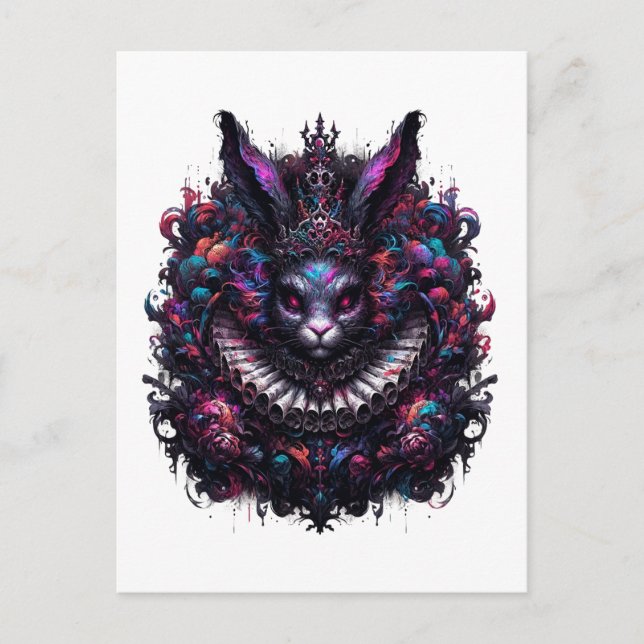 Evil Rabbit Postkarte (Vorderseite)
