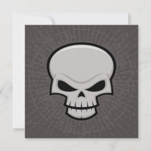Evil Skull Design Feiertagskarte