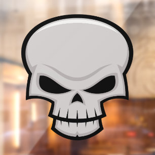 Evil Skull Design Fensteraufkleber