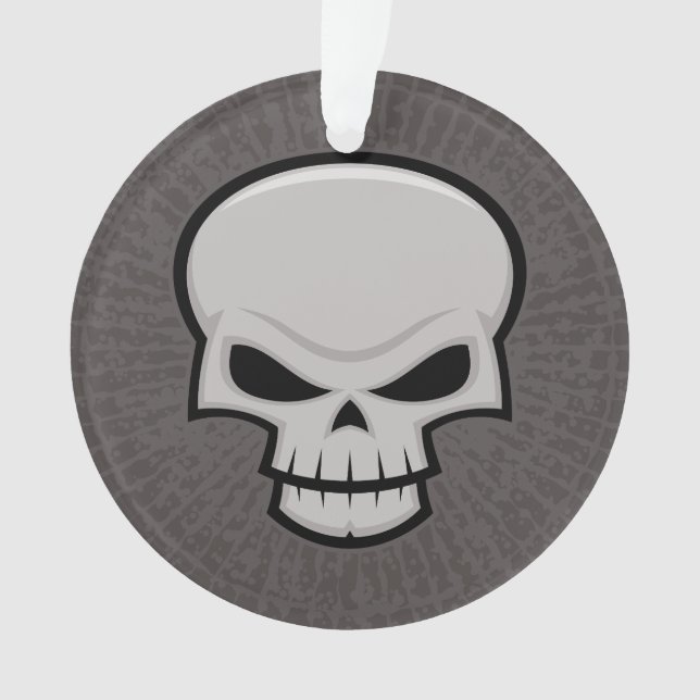 Evil Skull Design Ornament (Vorderseite)