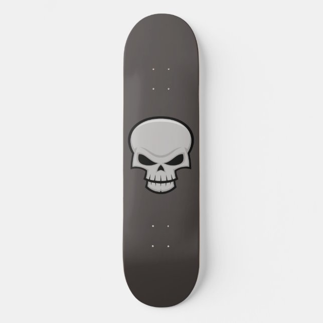Evil Skull Design Skateboard (Vorderseite)