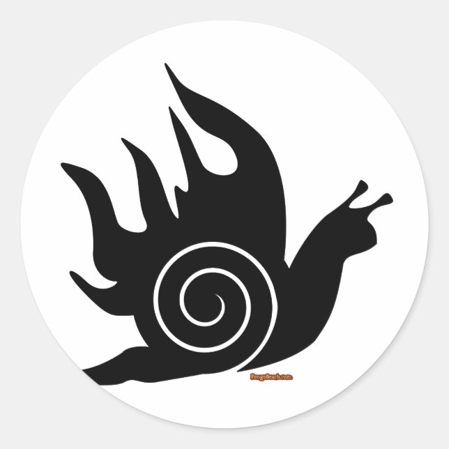 Evil Snail Runder Aufkleber (Vorderseite)