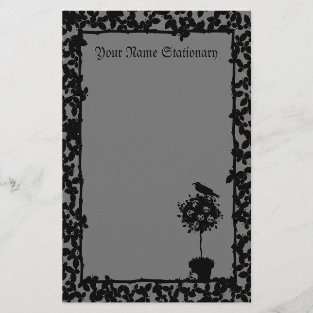 Evil Topiary Coordinates Briefpapier (Vorderseite)