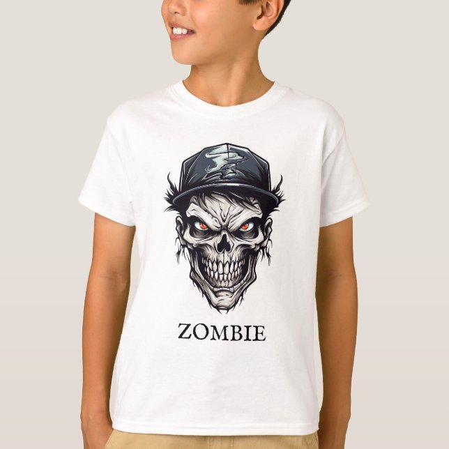 Evil Wicked Untot Zombie Character T-Shirt (Vorderseite)
