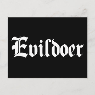 Evildoer Postkarte