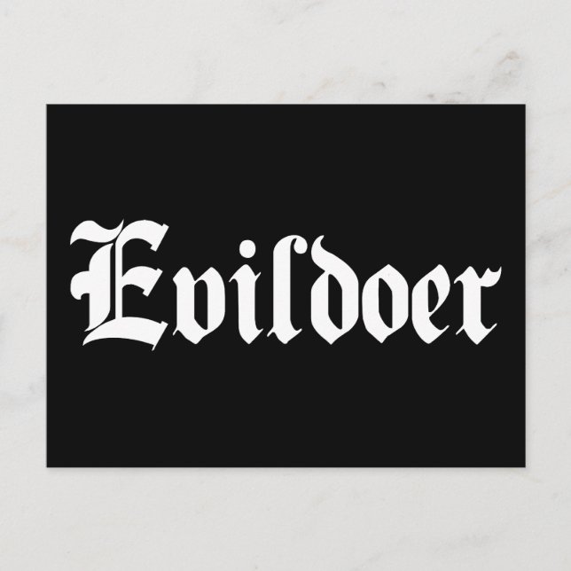 Evildoer Postkarte (Vorderseite)