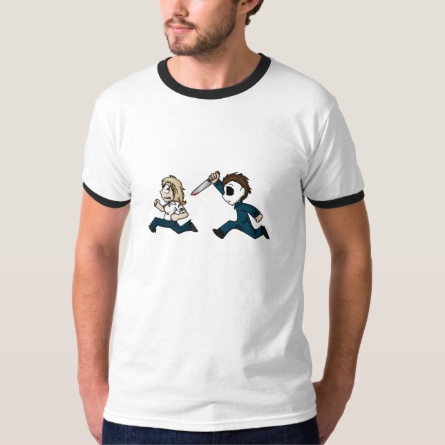 evilontwolegs.com-Karikatur-Shirt T-Shirt (Vorderseite)