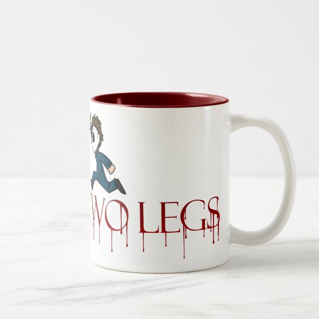 evilontwolegs.com-Logo-Tasse Zweifarbige Tasse (Rechts)