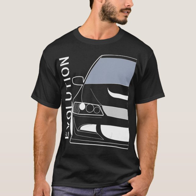 Evo 8 Design Turbo JDM Classic Legends  T-Shirt (Vorderseite)