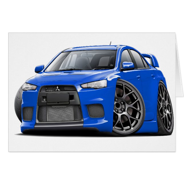 Evo Blue Car (Vorderseite (Horizontal))