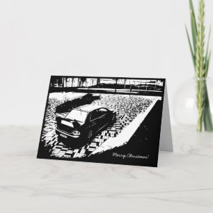 EVO IX Car Weihnachtskarte Feiertagskarte