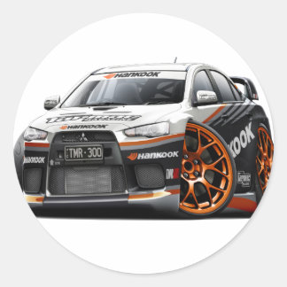 Evo Rennwagen Runder Aufkleber