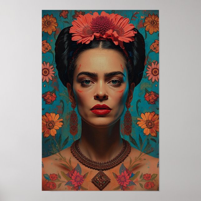 Evocative Surreal Portrait | Dark Expressive Art w Poster (Vorne)