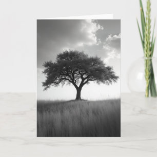 Evokative Geburtstagskarte mit Baum Karte
