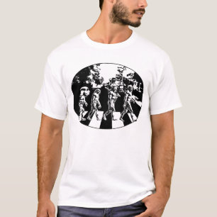 Evolution - Abtei-Straßen-Parodie-T - Shirt