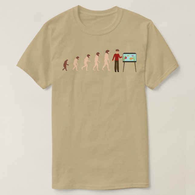 Evolution Aquarist Fish Holder Funny Gift Idee 3 T-Shirt (Design vorne)