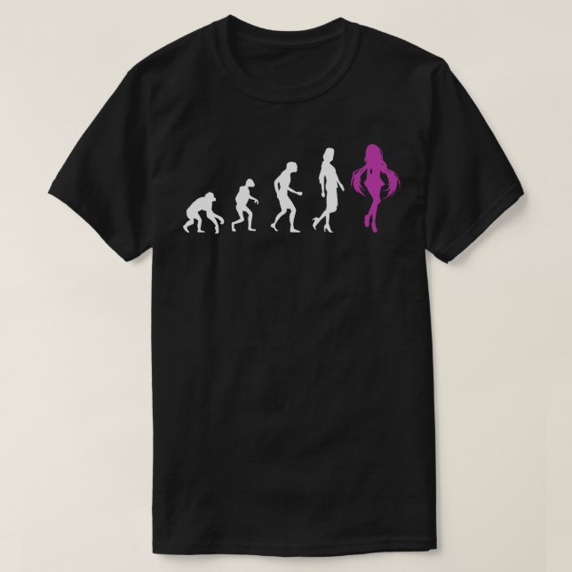 Evolution Art QuoteCosplay Otaku-Geschenk T-Shirt (Design vorne)