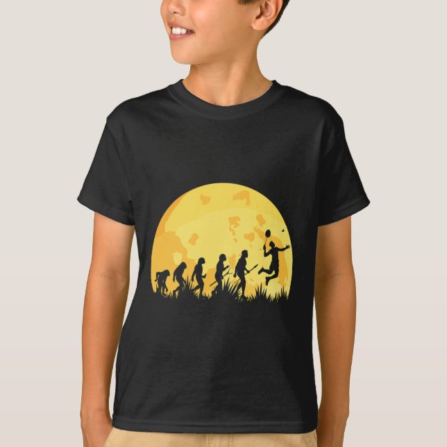 Evolution Badminton Bright Badminton Player Gesche T-Shirt (Vorderseite)