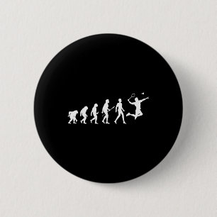 Evolution Badminton-Geschenk für Badminton-Spieler Button