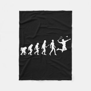 Evolution Badminton Geschenk für Badminton Spieler Fleecedecke
