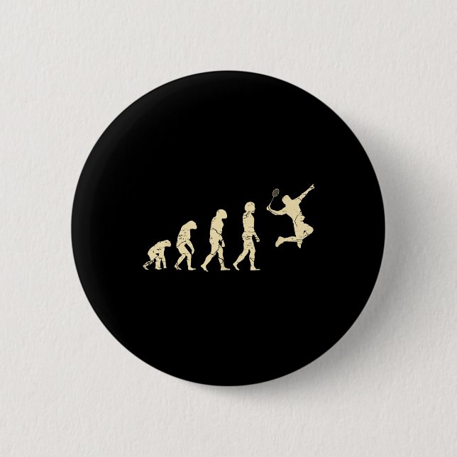 Evolution Badminton Player Shuttle Racket Button (Vorderseite)