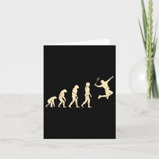 Evolution Badminton Player Shuttle Racket Karte (Vorderseite)