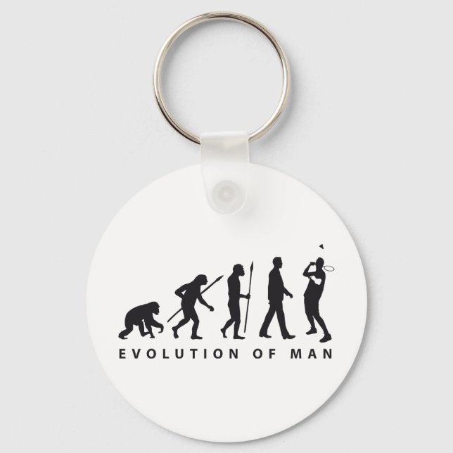 Evolution Badminton Schlüsselanhänger (Vorderseite)