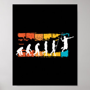Evolution Badminton _ Shuttle _ Badminton Spieler Poster