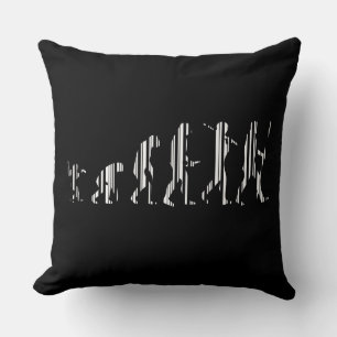 EVOLUTION BAR CODE Darwin Barcode Muster Design Kissen