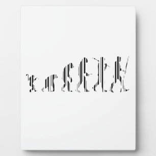EVOLUTION BAR CODE Darwin Barcode Musterdesign Fotoplatte