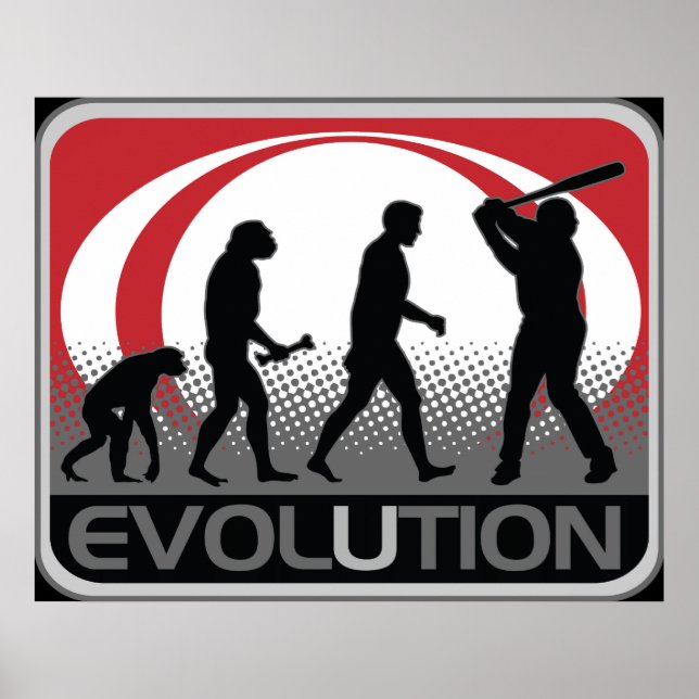 Evolution Baseball Poster (Vorne)