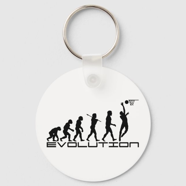 Evolution Basketball Player Art Schlüsselanhänger (Vorderseite)