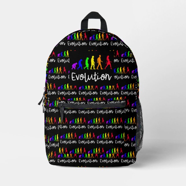 Evolution Bedruckter Rucksack (Vorderseite)