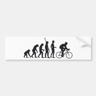 evolution bicycle autoaufkleber