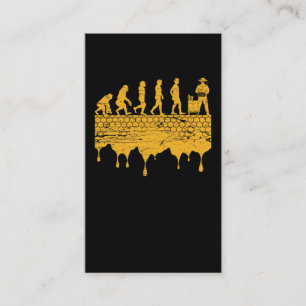 Evolution Bienenzüchter Frauen Bienenzucht Honigbi Visitenkarte